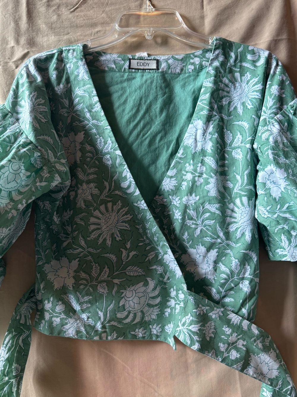 EDDY Floral Wrap Top (S)